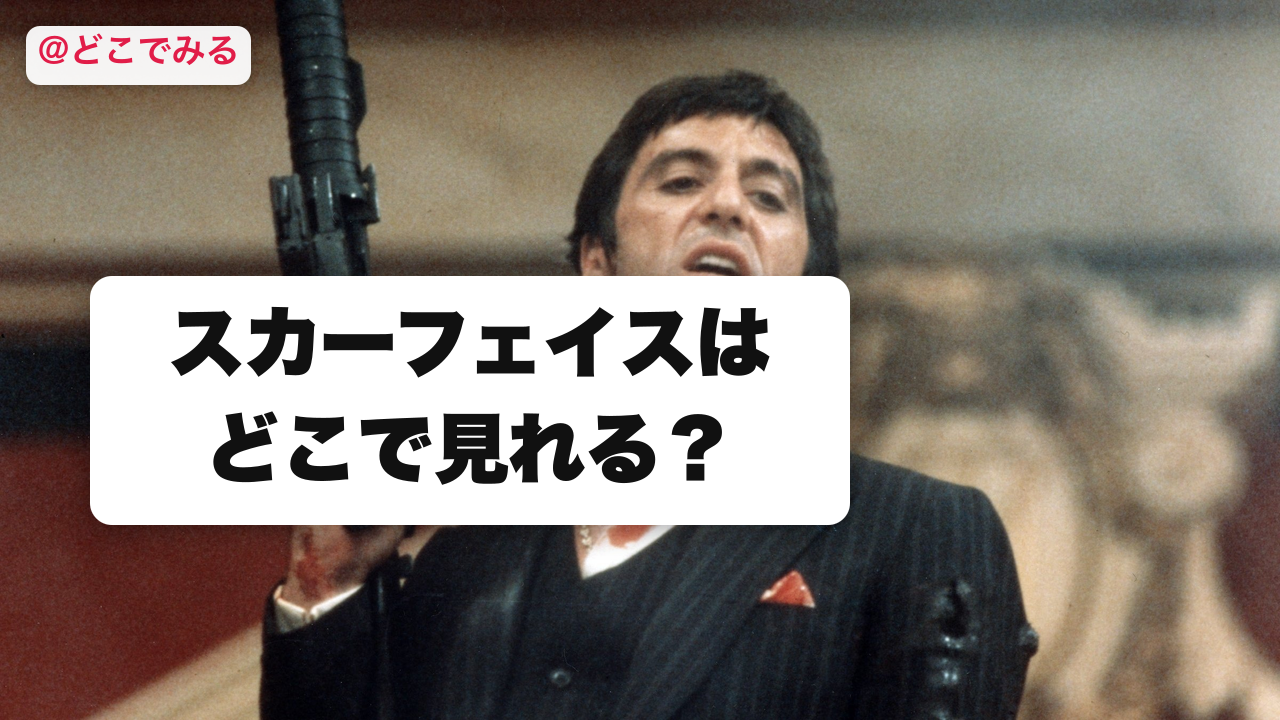 スカーフェイスはどこで見れる？ - どこでみる