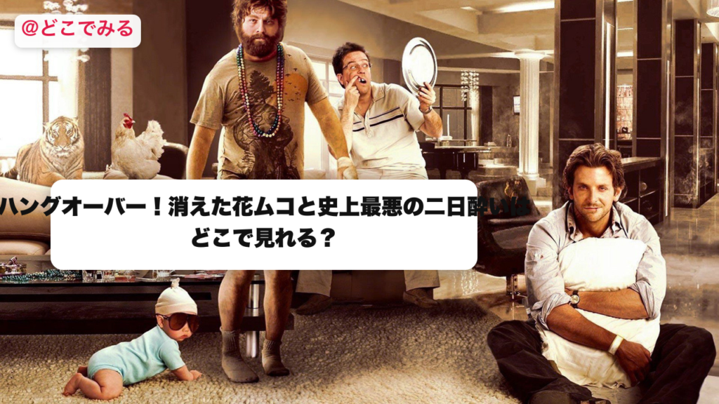 ハングオーバー！消えた花ムコと史上最悪の二日酔いはどこで見れる？ - どこでみる